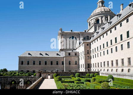 Real Monasterio de San Lorenzo de El Escorial, Madrid, Spagna Foto Stock