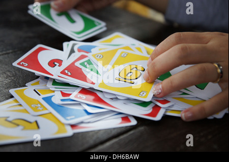 Carte dell'ONU un italiano di gioco d'azzardo Foto Stock