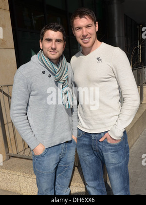 Bernard Brogan, Eamonn Fennell celebrità a oggi FM studios Dublin, Irlanda - 14.03.12 Foto Stock