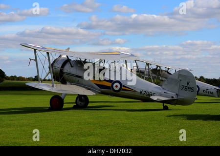 RAF Gloster Gladiator vintage WW1 e WW2 biplano dalla collezione Shuttleworth.Ottobre battenti giorno 2003.Biggleswade, Regno Unito Foto Stock