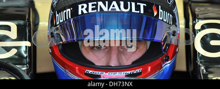 Nicolas Prost del team Lotus F1 durante la F1 giovane driver/pneumatico test presso il circuito di Silverstone, Northamptonshire. Foto Stock