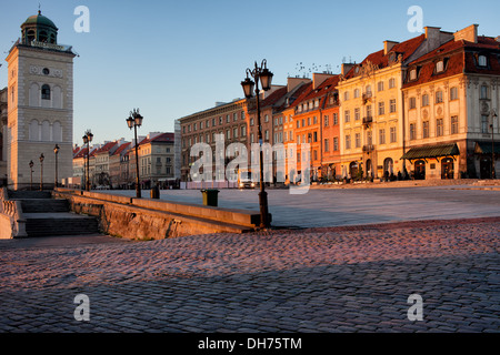 Sunrise nella città di Varsavia, Polonia. Foto Stock