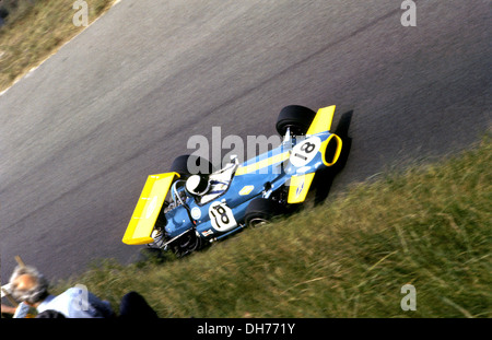 Jack Brabham nella sua Brabham Cosworth BT33 in pratica per GP Olandese, finito 11th. Zandvoort, Paesi Bassi 21 giugno 1970. Foto Stock
