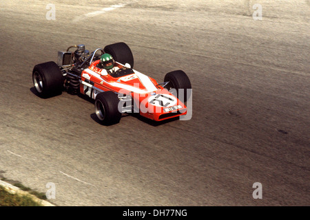 Swiss Silvio Moser nella sua privata italiana Bellasi costruito con Cosworth-Ford DFV motore V8 , Monza il 5 settembre 1971. Foto Stock