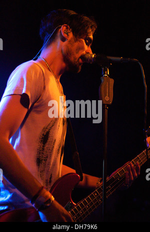 Tyson Ritter scarti All-American eseguire live al Garage Londra Inghilterra - 15.03.12 Foto Stock