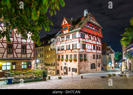 Albrecht Dürer House di Norimberga, Germania. Foto Stock