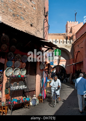 Marrakech marocco Medina Souk Market Shop Foto Stock