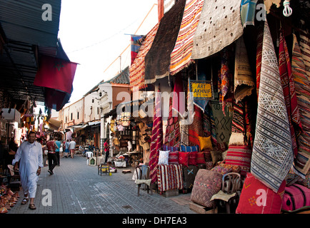 Marrakech marocco Medina Souk Market Shop Foto Stock