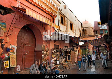 Marrakech marocco Medina Souk Market Shop Foto Stock