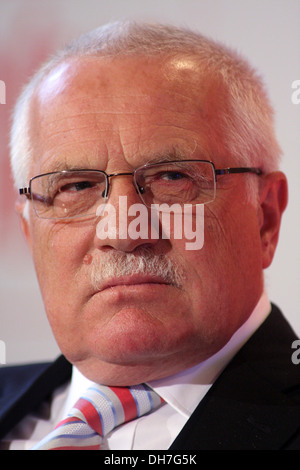 Václav Klaus ex presidente ceco Foto Stock