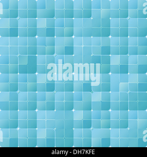 Nuovo modello senza cuciture con piastrelle blu può utilizzare come sfondo moderno Foto Stock