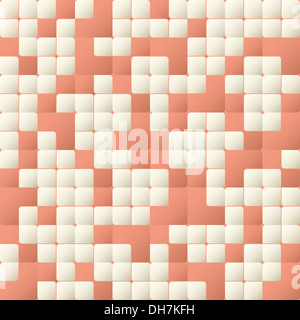 Nuovo sfondo astratto con quadrati arrotondati possono utilizzare come sfondo geometrica Foto Stock