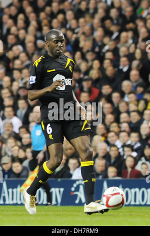 File foto Bolton Wanderers centrocampista Fabrice Muamba 24 che crollò e subito un ar cardiaco durante una partita Foto Stock