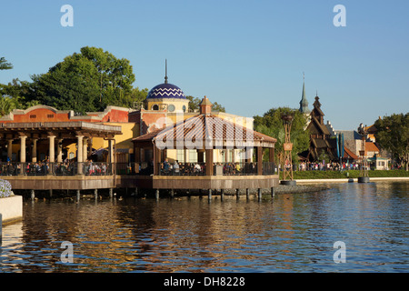 Epcot World Showcase view, Disney World Resort di Orlando, Florida Foto Stock