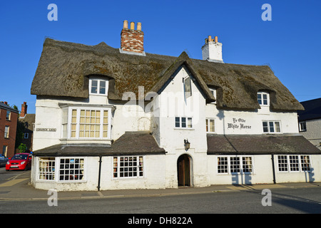 Ye Olde White Horse Pub, Chiesa Gate, Spalding, Lincolnshire, England, Regno Unito Foto Stock