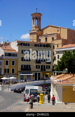 Plaza carme, MAO, Menorca, Spagna Foto Stock