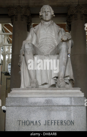 Thomas Jefferson (1743-1826). Terzo Presidente degli Stati Uniti (1801-1809). Statua. Missouri Museo di storia. Foto Stock