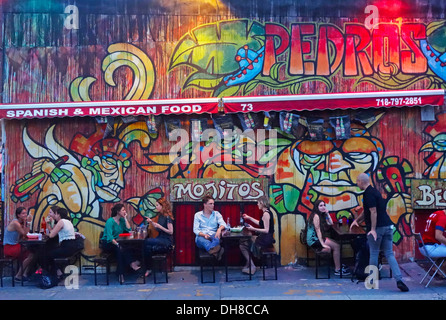 Pedros Spagnolo messicano ristorante in DUMBO Foto Stock