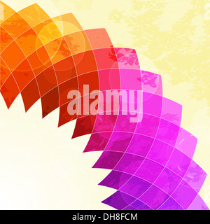 Mosaico astratto lo sfondo con il grunge Foto Stock