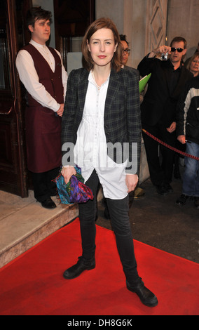 Gina McKee "Discorso del Re" premere la notte presso Wyndham's Theatre - Arrivi Londra Inghilterra - 27.03.12 Foto Stock