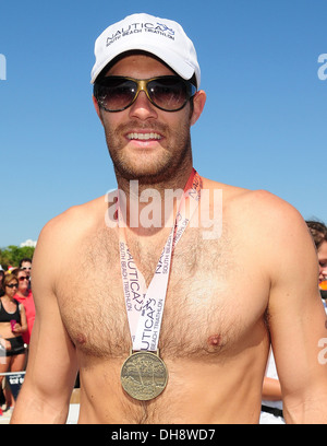 Geoff Stults quinto annuale Nautica South Beach Triathlon a beneficio di St Jude per bambini Ospedale di ricerca Miami Beach Florida - Foto Stock