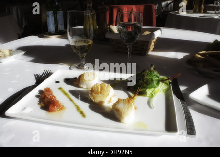 Ristorante, Domaine de Valmouriane, Country Hotel, vicino a St Remy Provence, Francia Foto Stock