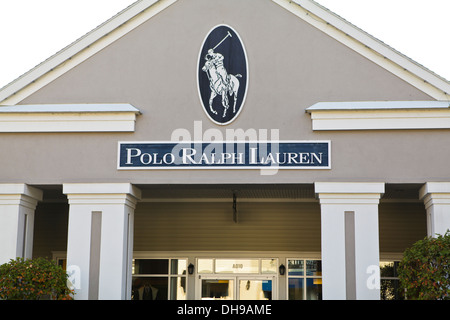 Un Polo Ralph Lauren store è raffigurato a Lee Premium Outlets in Lee (MA) Foto Stock