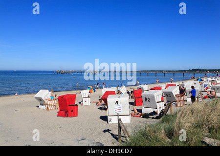 Boltenhagen Beach, Mar Baltico, Meclemburgo-Pomerania, Germania Foto Stock