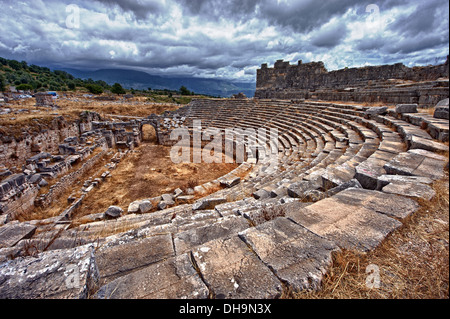 Anfiteatro romano di Xanthos Foto Stock