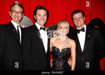 Jay Russell Tom Pelphrey Tracie Bennett e Michael Cumpsty Broadway apertura notturna dopo essere partito per 'Fine del Rainbow" tenutasi presso Foto Stock