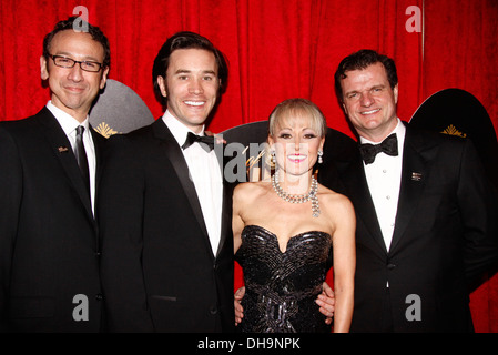 Jay Russell Tom Pelphrey Tracie Bennett e Michael Cumpsty Broadway apertura notturna dopo essere partito per 'Fine del Rainbow" tenutasi presso Foto Stock