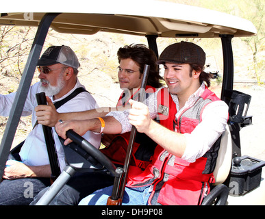 Reid Perry Neil Perry NRA Paese ACM Celebrity sparare al Desert Hills Shooting Club Las Vegas Nevada - 31.03.12 Foto Stock