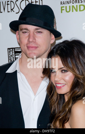 Channing Tatum e Jenna Dewan Tatum 2012 Concerto per il fondo della Foresta Pluviale Afterparty - Arrivi New York City USA - 03.04.12 Foto Stock