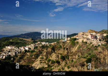 Italia, Basilicata, Tursi, l'antico villaggio arabo chiamato Rabatana Foto Stock