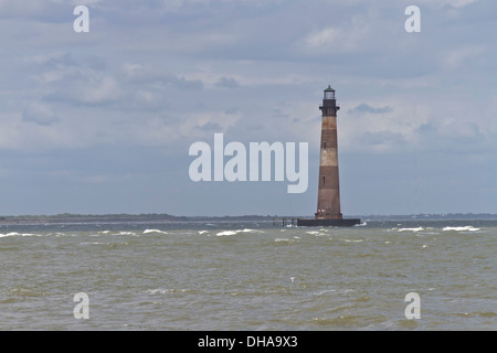 Morris faro su un isola della Carolina del Sud nei pressi di follia Beach Foto Stock