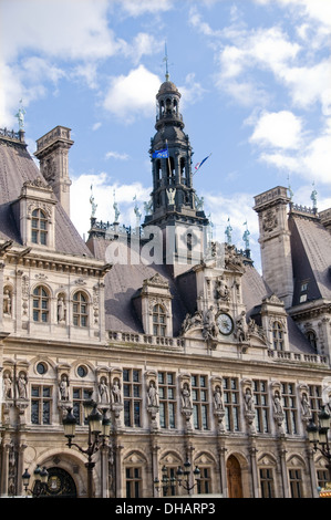 Hotel de la Ville di Parigi, Francia. (Municipio) Foto Stock