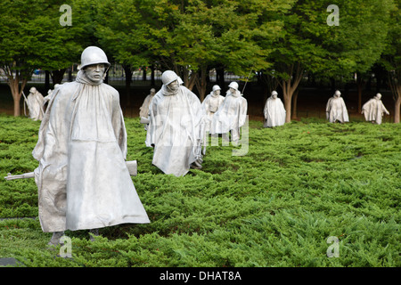 Memoriale dei Veterani di Guerra coreana a Washington D.C., USA Foto Stock