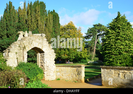 Trendell's Garden in autunno, Abbey Gardens, Abingdon-on-Thames, Oxfordshire, England, Regno Unito Foto Stock