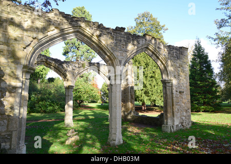 Trendell's Folly resti in Abbey Gardens, Abingdon-on-Thames, Oxfordshire, England, Regno Unito Foto Stock