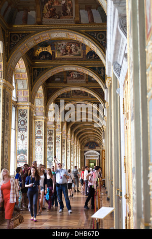 Interno opere d'arte,arredamento e architettura. Le Logge di Raffaello il Museo Hermitage di San Pietroburgo Russia Foto Stock