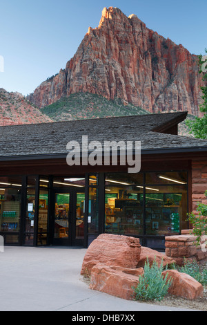 Centro visita del Parco Nazionale Zion, Utah. Foto Stock