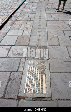 Tributo a Mary Rand nella città britannica di Wells, Somerset, Inghilterra Regno Unito Foto Stock