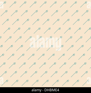 Seamless modello semplice con sfondo chiaro e forma turchese Foto Stock
