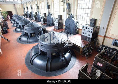 Idrovora, museo di drenaggio, Valli di Argenta, provincia di Ravenna, Emilia romagna, Italia, Europa Foto Stock