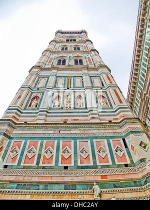 Il Campanille della Cattedrale di Firenze in Opera di Santa Maria del Fiore. Firenze, Italia Foto Stock