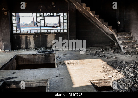 Derelitti Poldi Steel Works fabbrica a Kladno in Repubblica Ceca Foto Stock