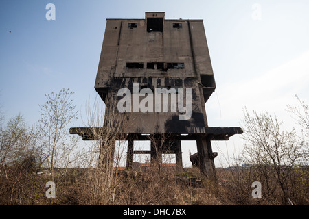 Derelitti Poldi Steel Works fabbrica a Kladno in Repubblica Ceca Foto Stock