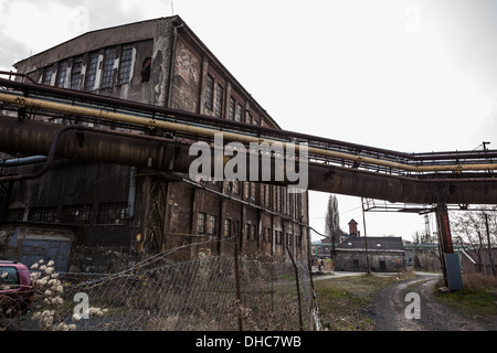 Derelitti Poldi Steel Works fabbrica a Kladno in Repubblica Ceca Foto Stock