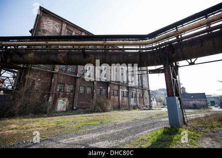 Derelitti Poldi Steel Works fabbrica a Kladno in Repubblica Ceca Foto Stock