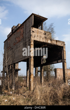 Derelitti Poldi Steel Works fabbrica a Kladno in Repubblica Ceca Foto Stock